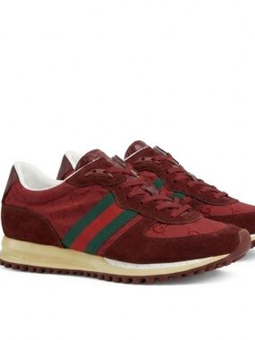 Men’s Gucci  Re-Motion Sneakers in Rosso Ancora Red   Size 9/ fits 10 US